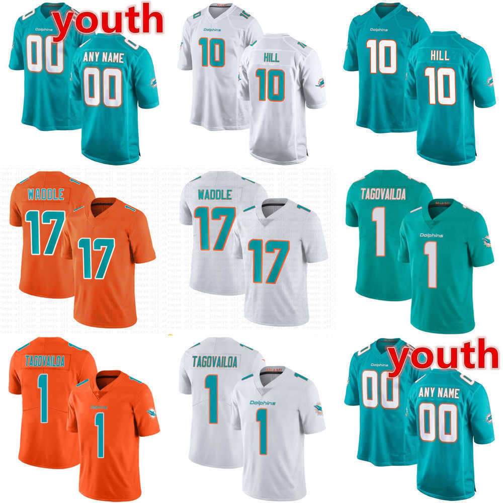 

Football Jerseys 10 Tyreek Hill men women youth Miami''Dolphins''jersey 13 Dan Marino 11 DeVante Parker 1 Tua Tagovailoa 17 Jaylen Waddle, Color