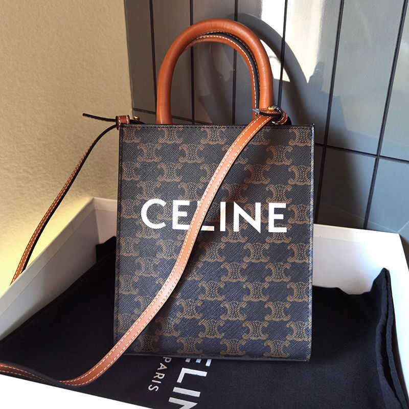 

Phone Canvas Cell Genuine Cabas Line Vertical Leather Niche Brand Mini Tote Bag Female Small Square Portable Diagonal Straddle Textine Linin, Black coffee laohua - small (high