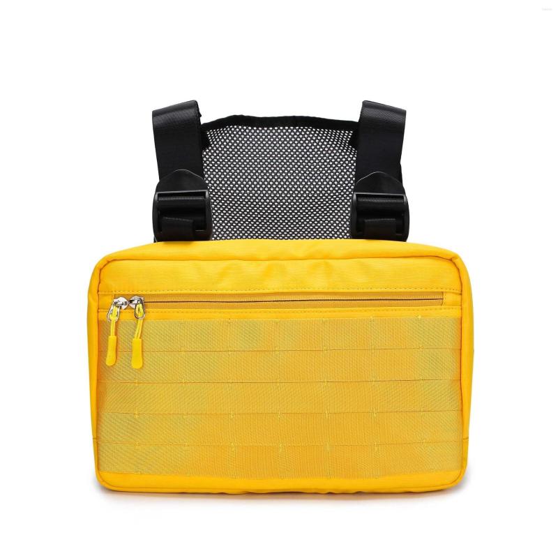 

Waist Support Tactical Military Men's Chest Bag Waterproof Fashion Casual Hanging Outdoor Adjustable Solid Hip-hop For Women Rig, Yellow
