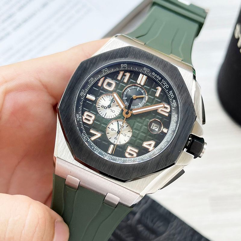 

Mens Watch 44mm Automatic Mechanical Steel Dial Watches Sapphire Waterproof Wristwatch Fashion Wristwatches Gift for Men Montre De Luxe, Color 1