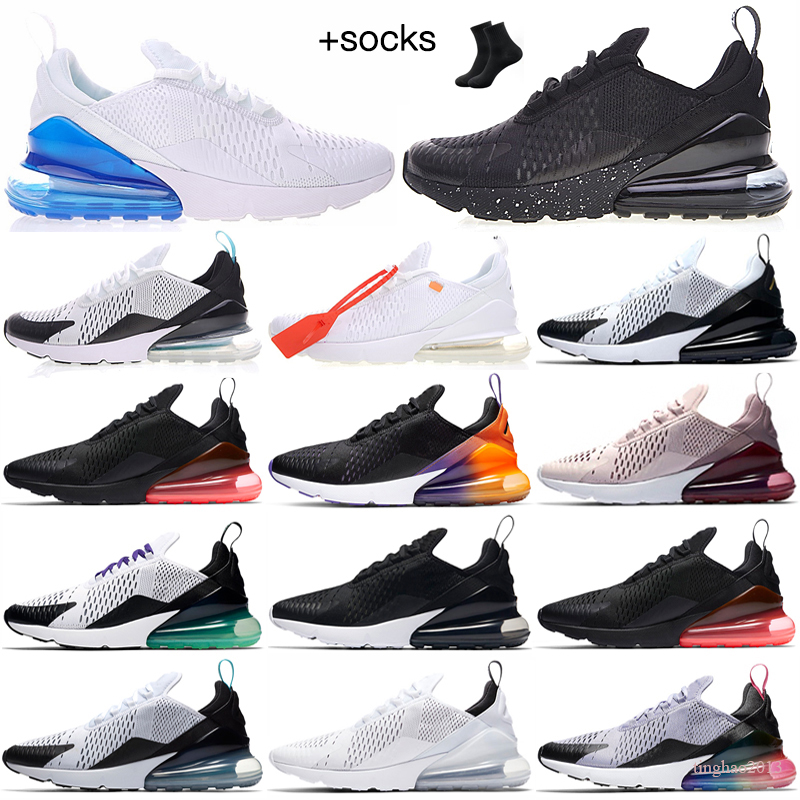 

men woman running shoes 270s Triple White Black Oreo Barely Rose Dusty Cactus Photo Blue University Gold Neon Green mens trainers womens 270 sports sneakers 36-45, Color 5