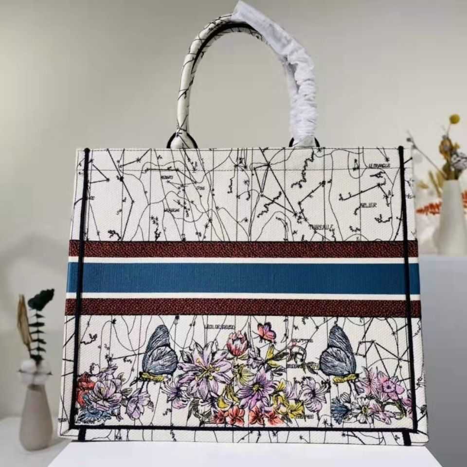 

Designers Bag Marc's Jacob Tote Famous Luxury Lady Fashion Hourglass Handbags New Book Three-dimensional Embroidery Messenger Bags Leather s, Sky blue