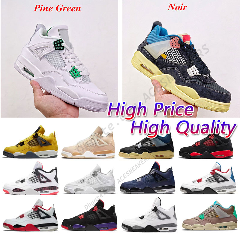 

Top Jumpman 4s Men designer Basketball Shoes Woman Cream Sail University Blue Breathable 4 Basketballs Sneaker Oreo Military Black Sports Trainers Outdoor, As pic27