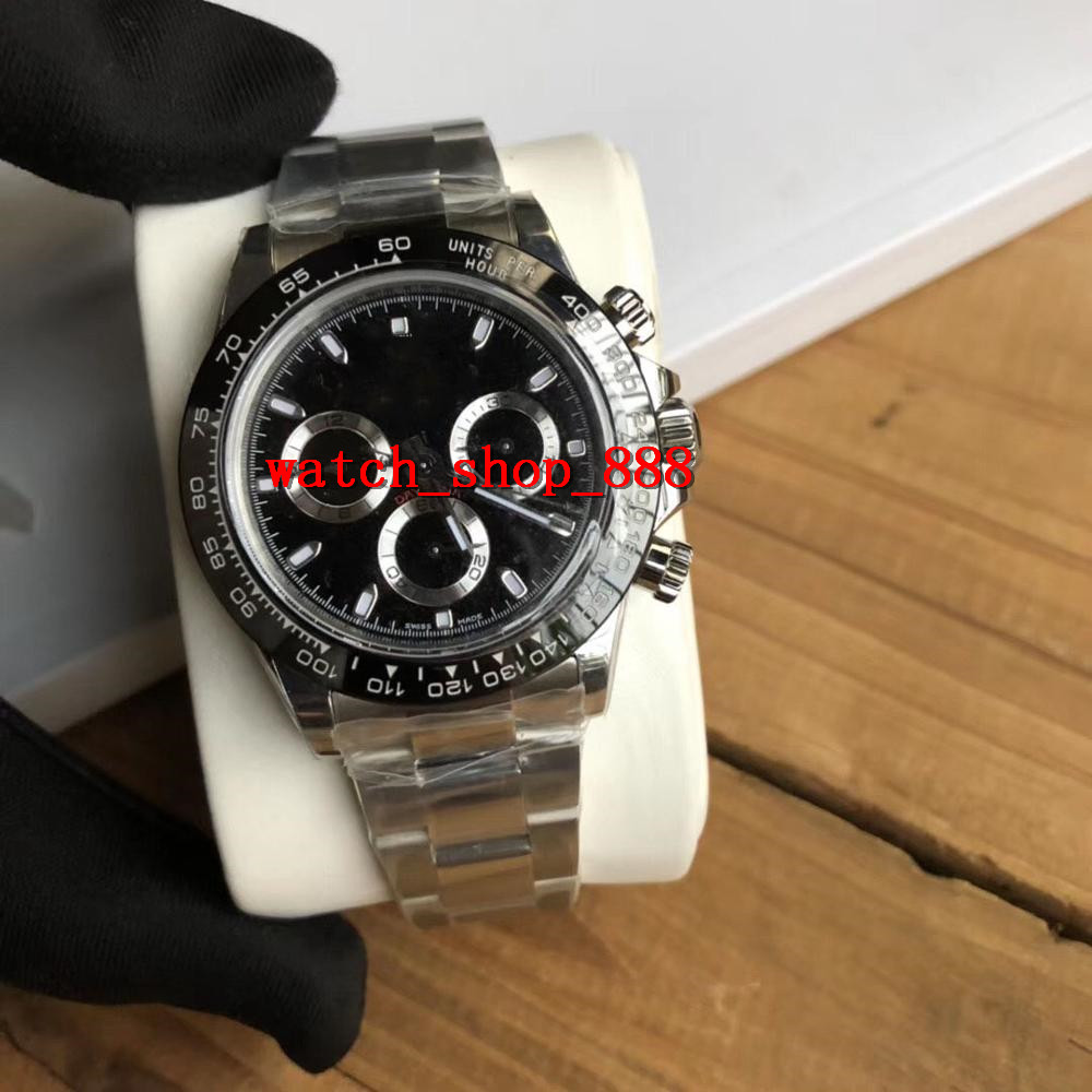 

Men's Automatic Cal.4130 V3 904L Steel Chronograph Mens Ceramic Bezel 116500 Cosmograph Men Sport N Eta Factory Sport Wristwatch-1