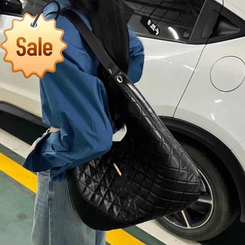 

Luxury Designer Handbag Women Leather 2022 New High Beauty Armpit Simple Fashion Single Shoulder Bag Diamond Chain Shoulder Factory Low Price Direct Sale, Black