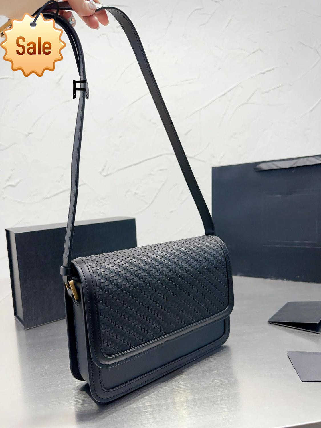 

Luxury Designer Single Shoulder Bag Handbag High Quality Edition and Box Female Oblique Cross 2022 European New American Fashion Factory Low Price Direct Sales, Sky