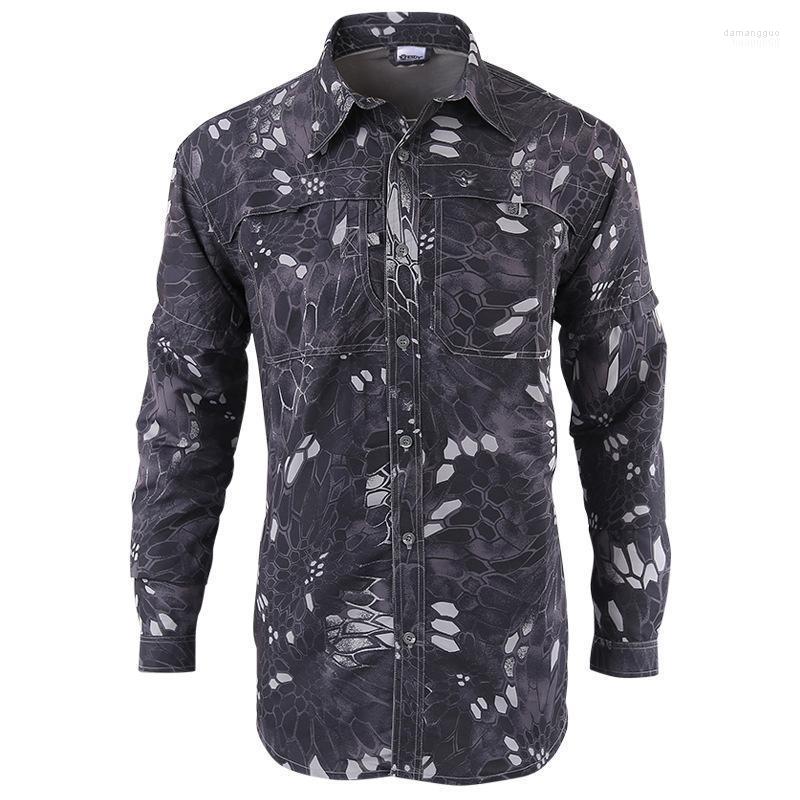 

Men's Casual Shirts Men's Long Sleeve/short Sleeve Shirt Of Spring And Summer Outdoor Sports Demountable Commando Tactics Camouflage