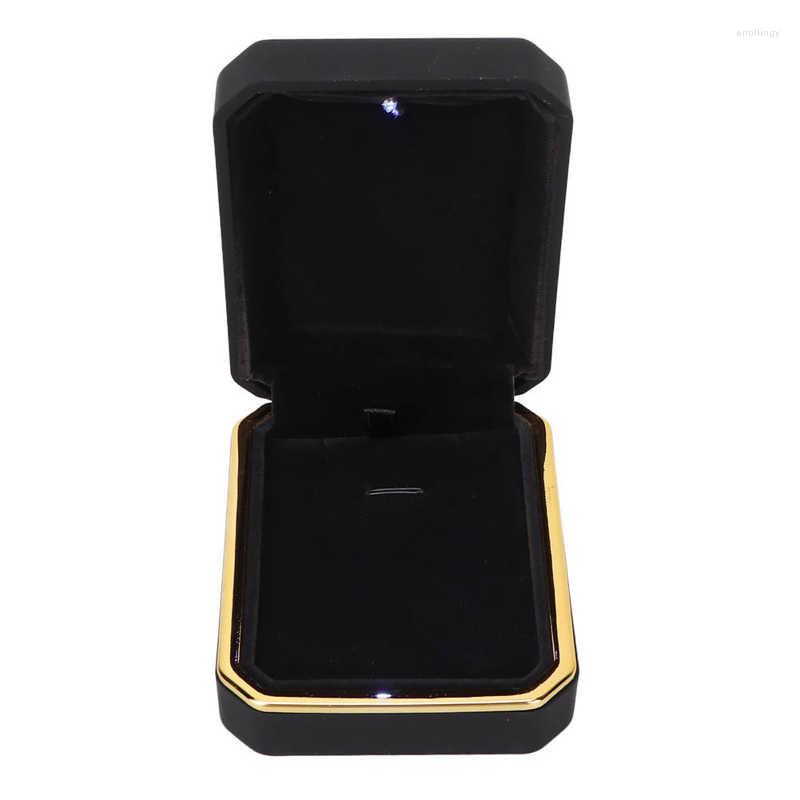 

Jewelry Pouches Ring Box Elegant Gift With Light For Storage Of
