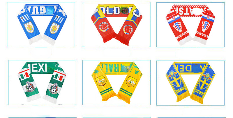 

Collectable 2022 Qatar Support World Cup Fans Scarf Gifts Souvenir Flag Bib