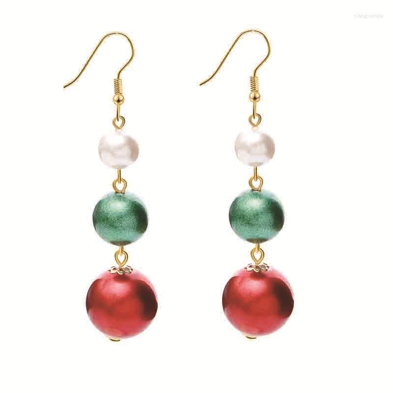 

Dangle Earrings 12pcs/lot Christmas Mixed Color Round For Gifts