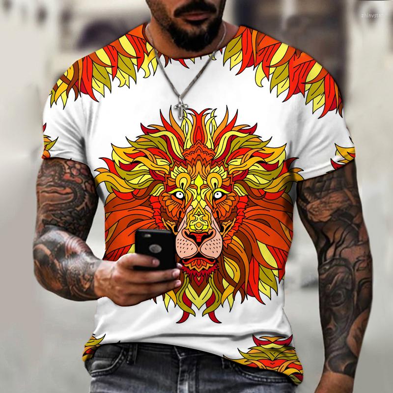 

Men's T Shirts Plus Size T-shirt Painted Animal Series Fashion Short-sleeved Cartoon Cute Fresh Loose, Wms319