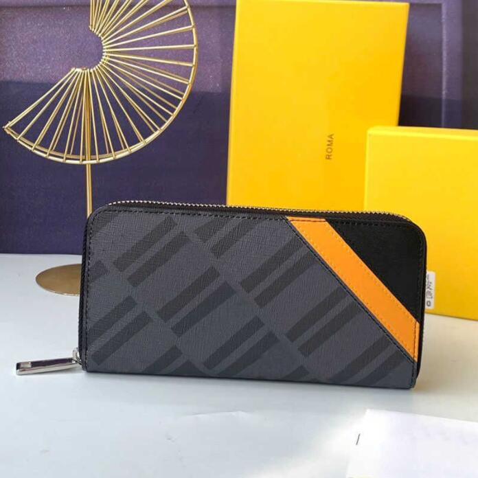 

Women Wallets Long Zipper Wallet Hand Purse Interior Zip Pocket Genuine Leather Letters Card Slot High Quality Wallets 19cm Multiple Colors 2210014FD, As shown in figure