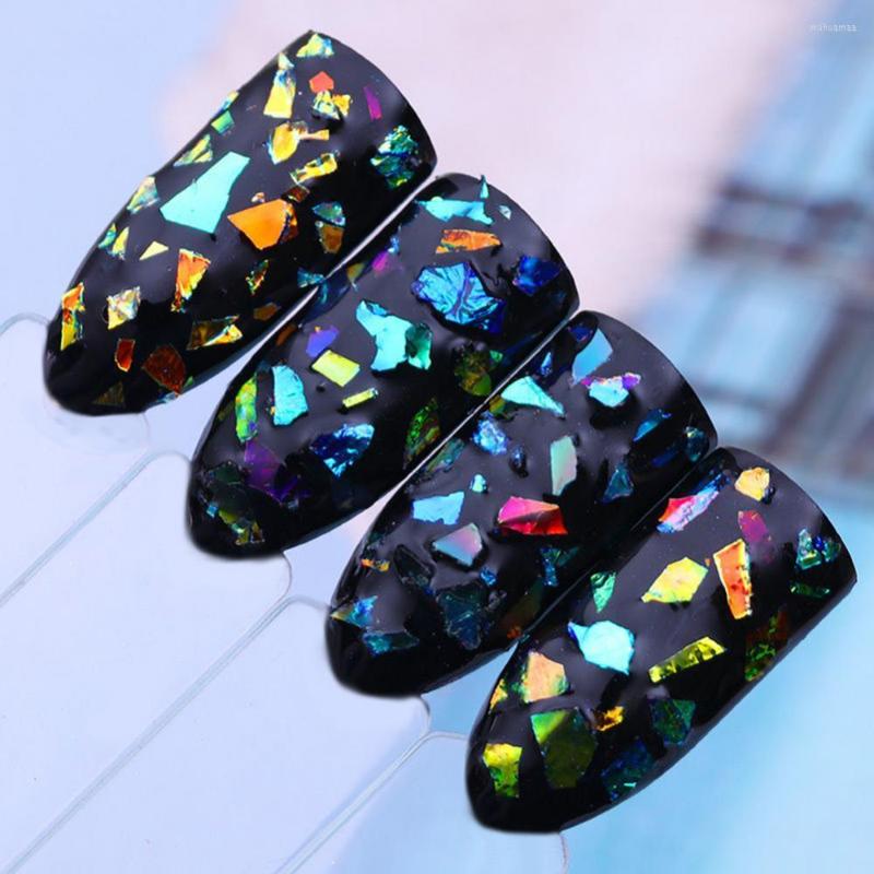 

Nail Art Kits Holographic Glitter Sequins Sparkly 3D Thin Butterfly Flakes Polish Giltter Sequines Fluorescent Glass Paper Dust
