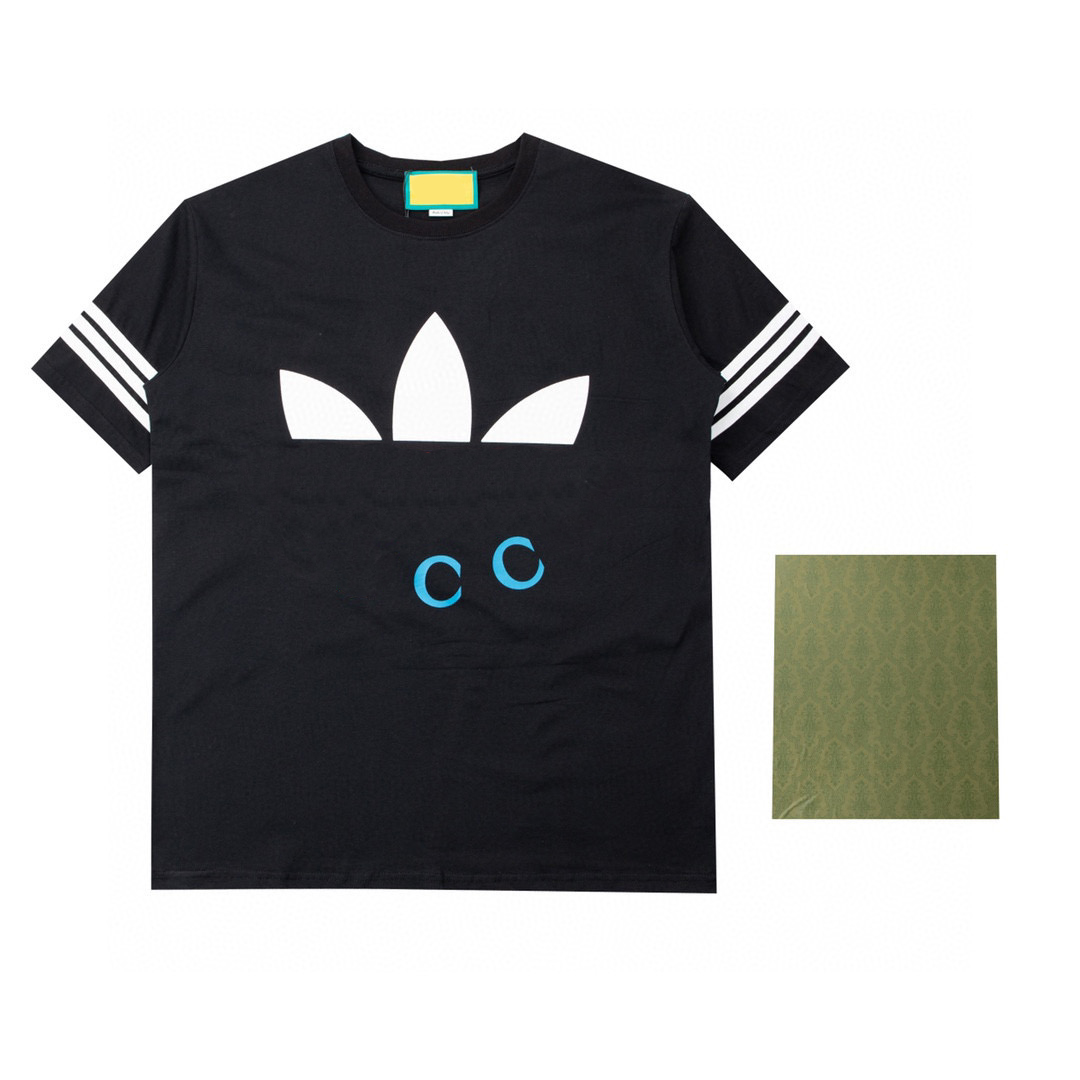 

Men's Plus Tees & Polos Round T-shirt plus size neck embroidered and printed polar style summer wear with street pure cotton qdd