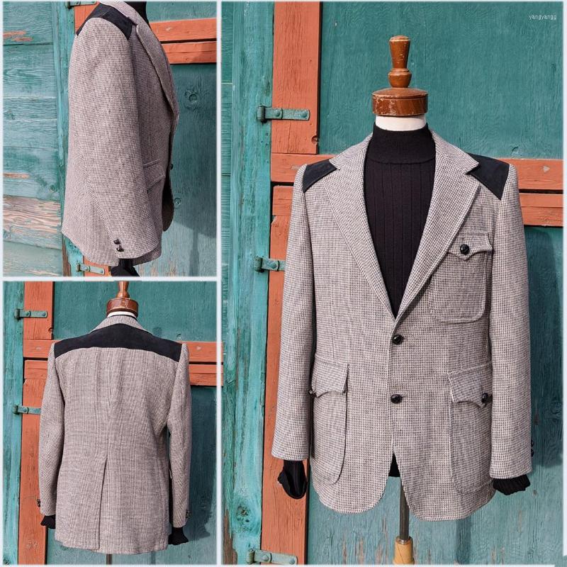 

Men's Suits Classic Vintage Men Tuxedos Custom Made High Quailty Peaked Lapel Suit Wedding Groomsmen Party Grom Blazer Coat 1 Piece, Royal blue