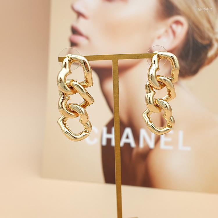 

Dangle Earrings 2022 Metal Love Couple Tyle Niche Design Trendy Women's Exotic