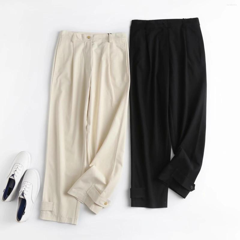 

Women' Pants Dave&Di 2022 England Vintage Fashion Women Simple Solid Harem Cargo Pantalones Mujer Pantalon Femme Loose Trousers, Beige