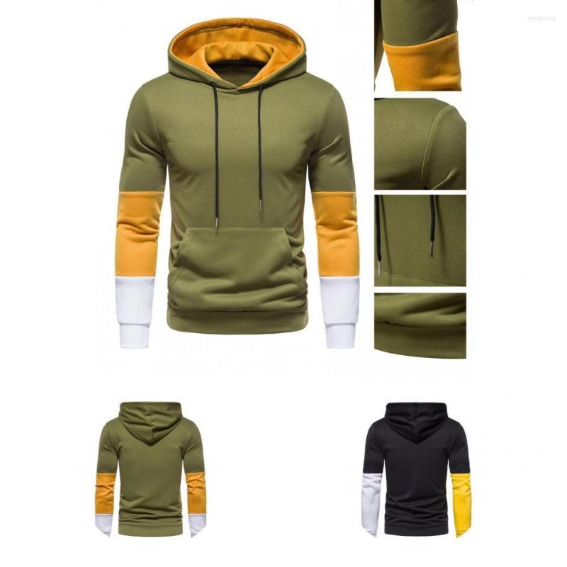 

Men's Sweaters Lightweight Handsome Hooded Drawstring Men Sports Pullover Breathable Gym Hoodie Warm Outerwear, Army green