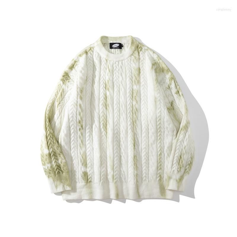 

Men's Sweaters Design Sense Tie-dye Twist Sweater Men 2022 -selling Ins Tide Brand Hip-hop Loose Couple, Black