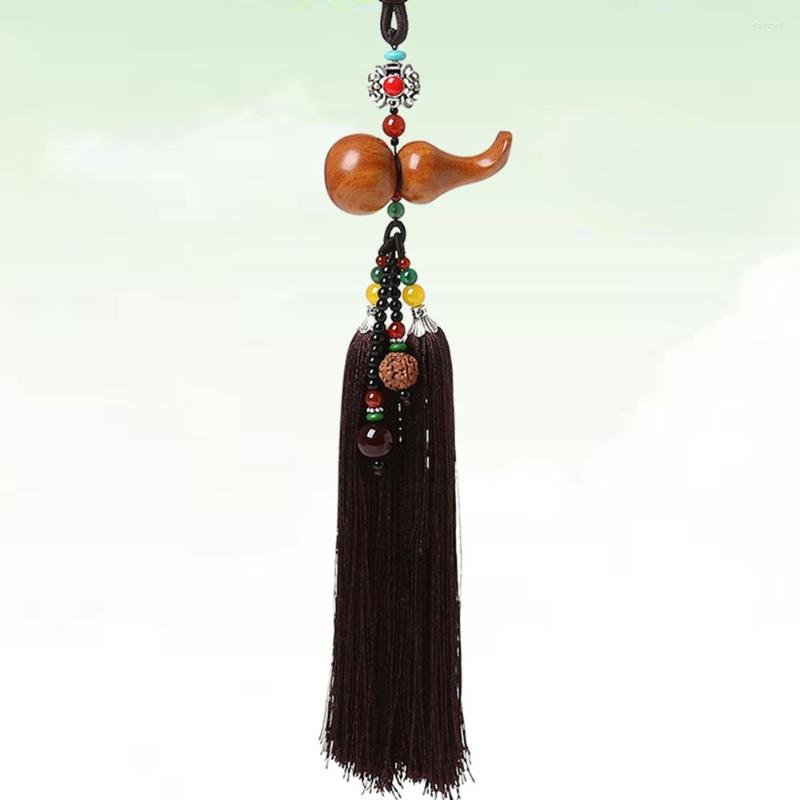 

Interior Decorations Wooden Car Pendant Delicate Gourd Creative Hanging Ornament Multi-purpose For Bag Decor