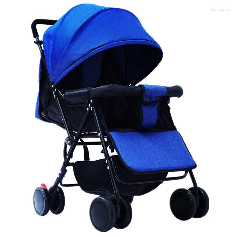 

Strollers 2022 Four Seasons Baby Stroller C3 Sitting Lying Lightweight Folding Four-Wheel Carriage