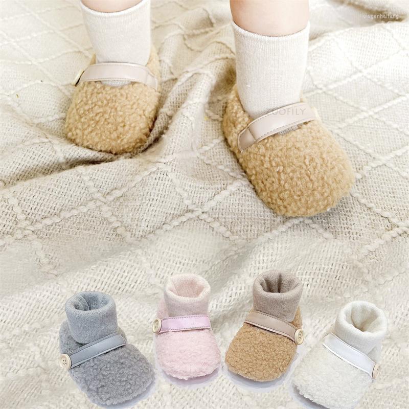 

First Walkers Toddler Sock Shoes Born Baby Socks Winter Thick Terry Cotton Boy Girls Kids Soft Sole Non-slip Animal Funny, Gray