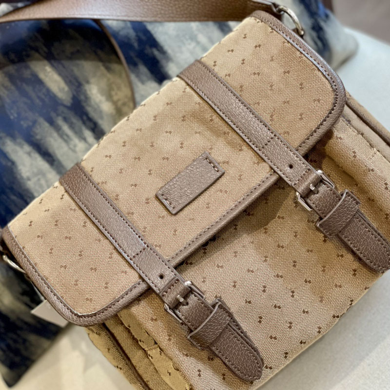 

Canvas Mailman Bag Flap Shoulder Bags Handbag Postman's Purse Classic Letter Print Adjustable Leather Shoulder Strap Interior Zip Pocket Cross Body Handbags, Just box