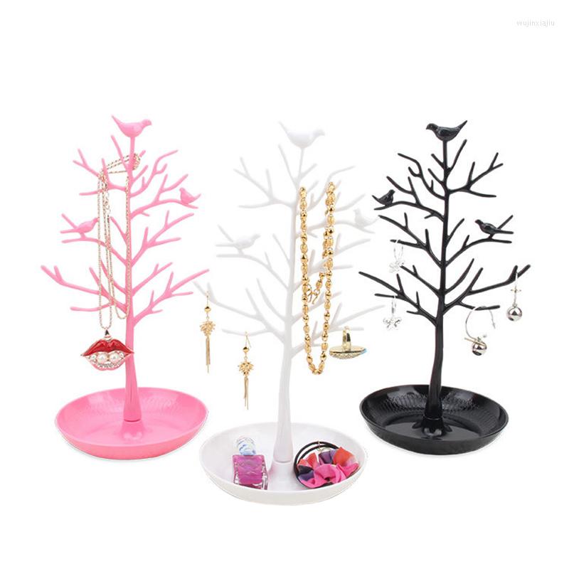 

Jewelry Pouches Earrings Necklace Ring Bracelet Display Stand Tray Tree Watch Storage Racks Organizer Holder