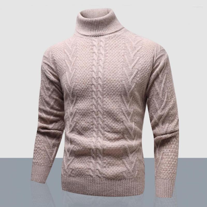 

Men's Sweaters Trendy Men Pullover Sweater Skin-touch Knitted Top Long Sleeves Coldproof Knitting Dressing, Black