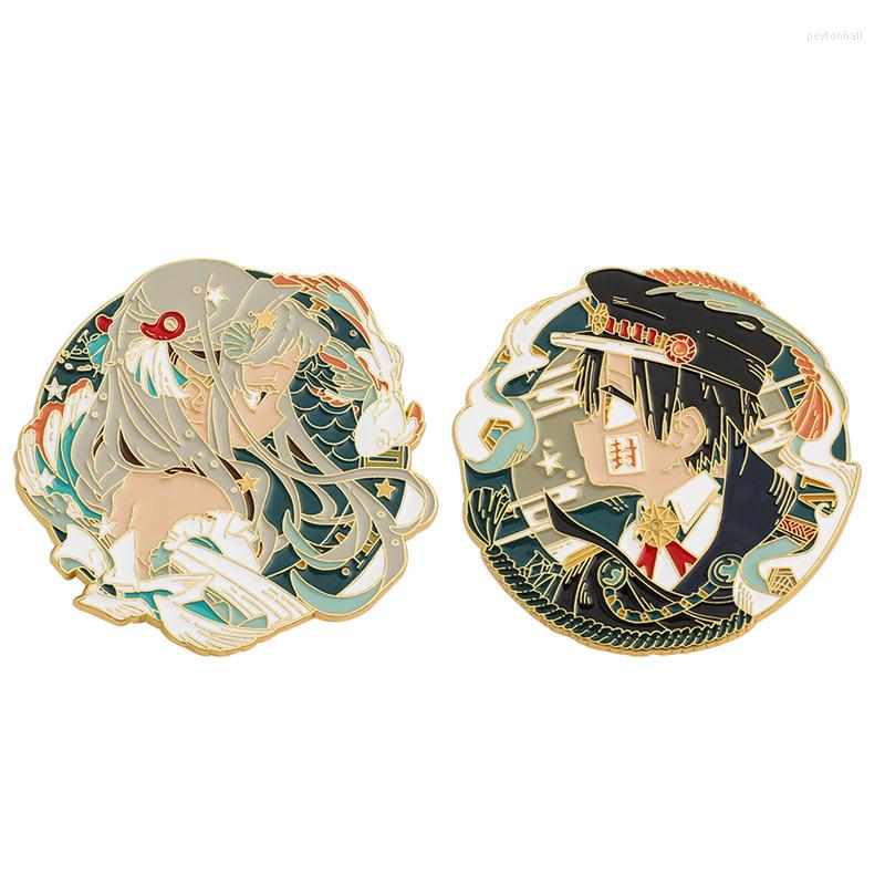 

Brooches Japan Anime Toilet-Bound Hanako-kun Yashiro Nene Metal Button Brooch Pin Badge For Fans Cosplay Accessories Gift
