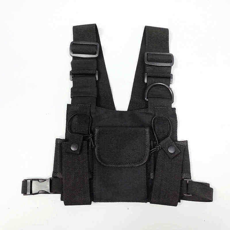 Sac de soirée Sacs à bandoulière tactiques Poitrine Rig Sac Hip Hop Streetwear Unisexe Fonctionnel Taille Packs Poches Réglables Gilet Kanye West