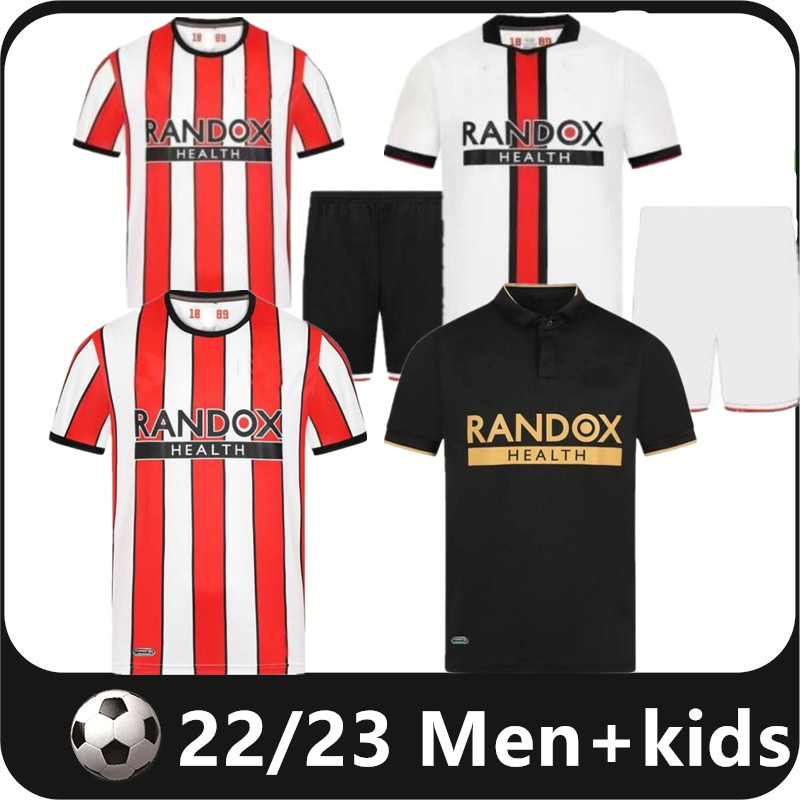 

22 23 SHEFFIELD soccer jerseys Sander Berge UNITED third John Egan Rhian Brewster Anel Ahmedhodzic Oliver McBurnie Jayden Bogle 2022 2023 men kids kit football shirt, 22/23 home