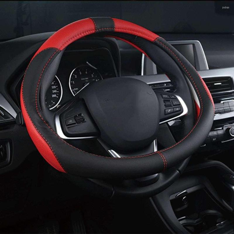 

Steering Wheel Covers Universal Car Cover Leather Sleeve Accessories Auto Steering-Weel