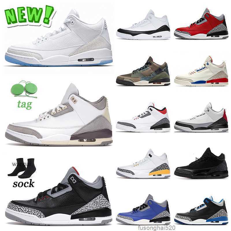 

Hot 2022 Mens Basketball Shoes Jumpman III Women Pure White Medium Grey Black Cement Fragment Patchwork Fire Red Tinker NRG Out jordas air shoe, C41 pine green 40-47