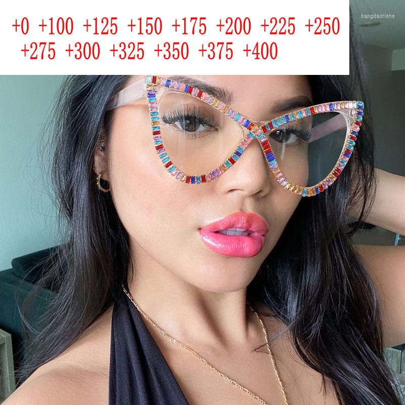 

Sunglasses Sun Pochromic Reading Glasses Women Anti Glare Hyperopia Eyeglasses Progressive Multifocal Magnifying Rhinestone NX