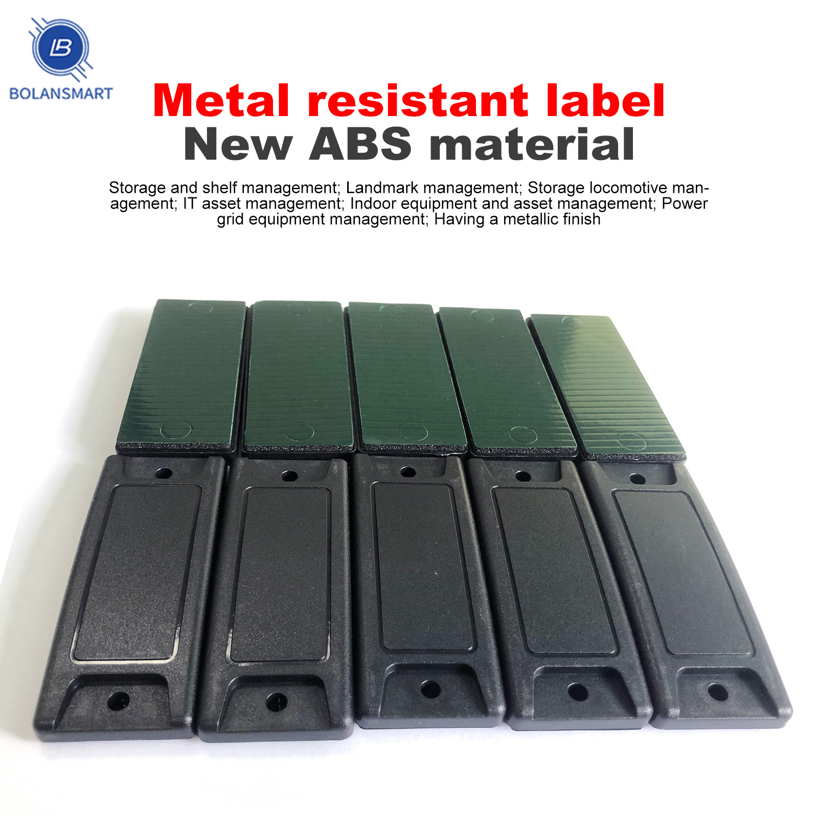 

10pcs UHF metal resistant electronic door access card tag 6C 915MHZ readable writable goods materials management