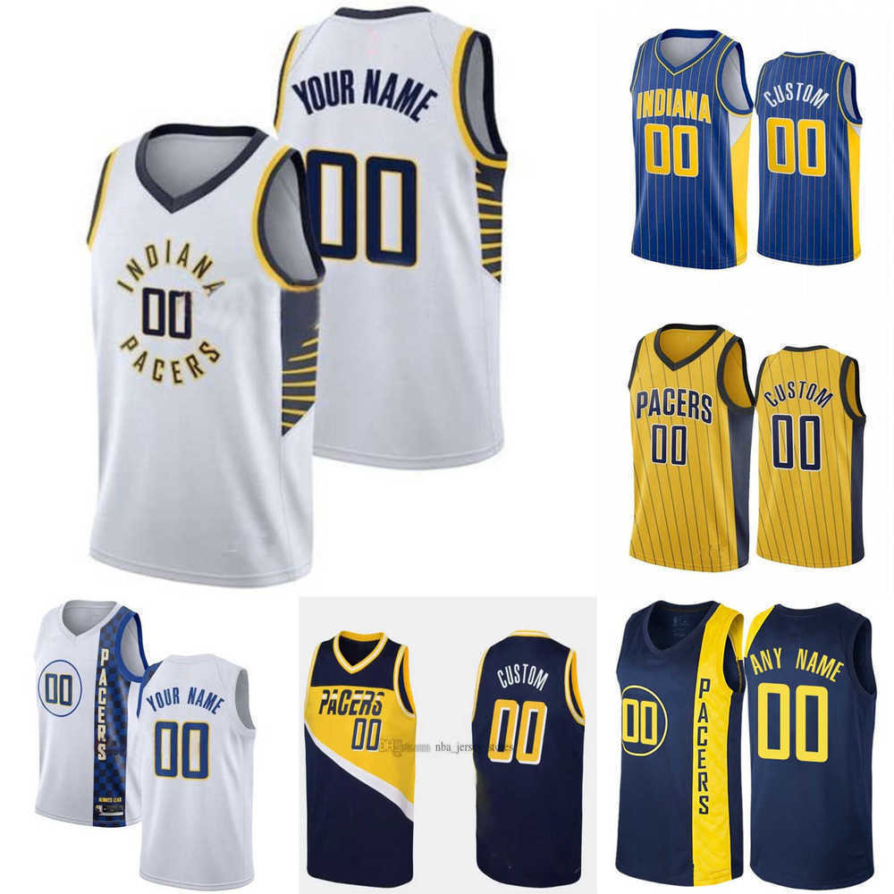 

75th Men Women Youth Indiana''Pacers''28 Keifer Sykes 1 T.J. Warren 11 Domantas Sabonis 7 Malcolm Brogdon Custom Basketball Jersey, Color