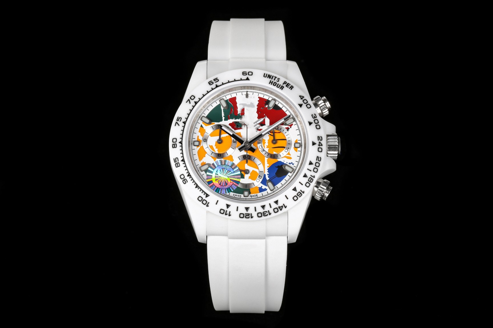 

TOP mens watch cal.7750 automatic machinery movement watches Sapphire scratch resistant glass thickness 12.4, Black