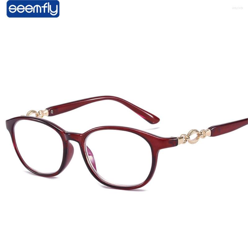 

Sunglasses Women Vintage Reading Glasses Round Metal Decoration Blue Blocking Protective Eyewear Prescription Eyeglass Diopter 1.0 1.5 2.5