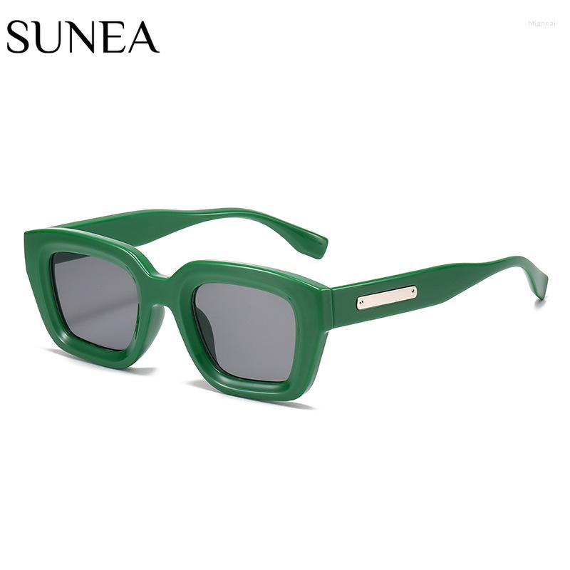 

Sunglasses Women Fashion Square Sunglass Small Rectangle Sun Glasses Retro Men UV400 Gradients Gray Shades Clear Eyewear