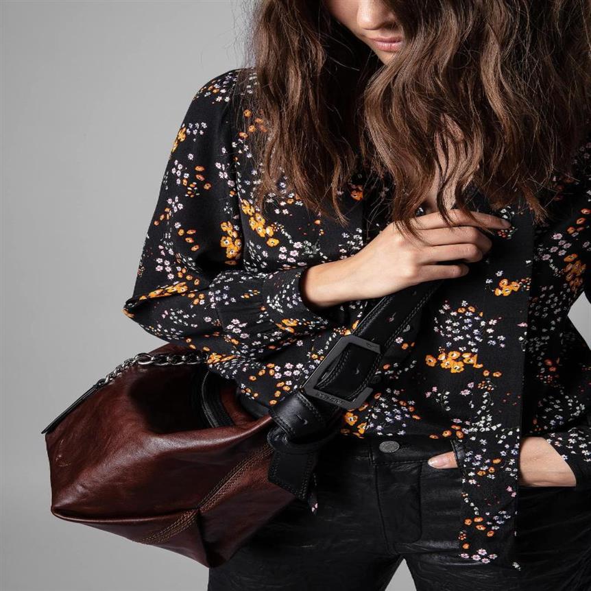 

Evening Bags 2021 Women's Le Cecilia Brown Leather Bag Femal Adjustable Shoulder Strap Metal Buckle Black267S, Brown small