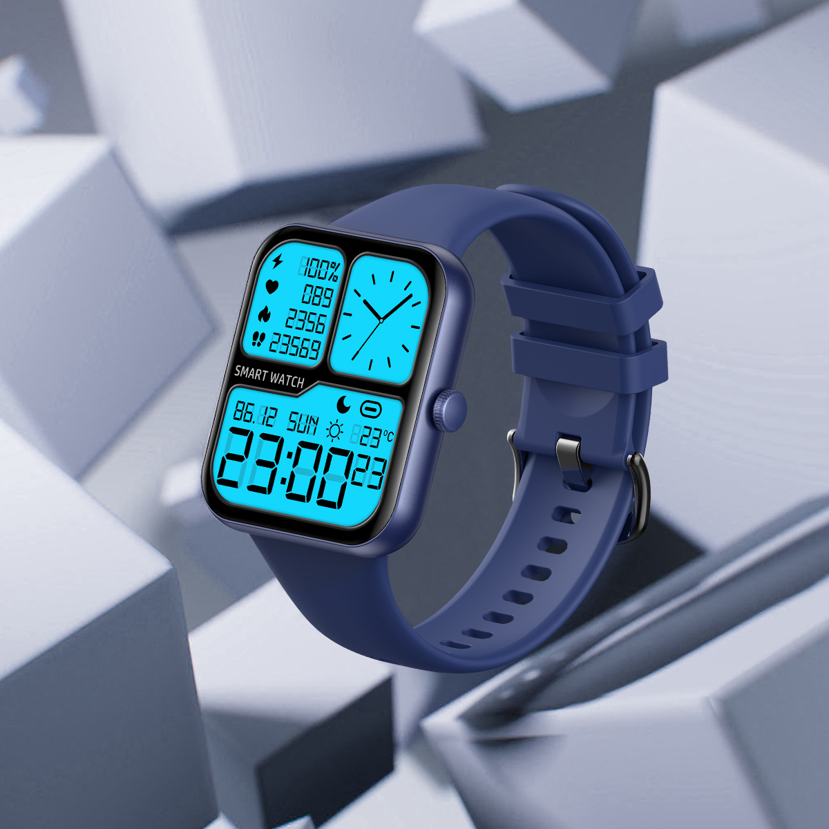 

YEZHOU water resistant Bracelet Smart Watch with1.83-Inch large screenHeart Rate Blood Oxygen Sleep Monitoring Pedometer Sports body temperature