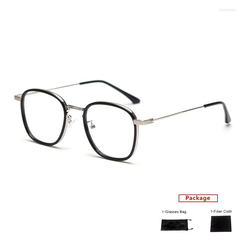 

Sunglasses Frames Mimiyou Blue Light Alloy Square Glasses Frame Women Elegant Optical Eyewear Men Eyeglasses Clear UV400 Computer