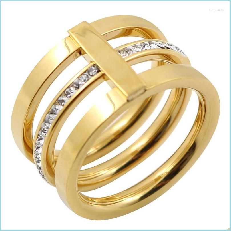 

Cluster Rings Cluster Rings Vintage Crystal Mtilayer Big For Women Jewelry Stainless Steel Female Gifts Wedding Party Engagement Rin Dhso9