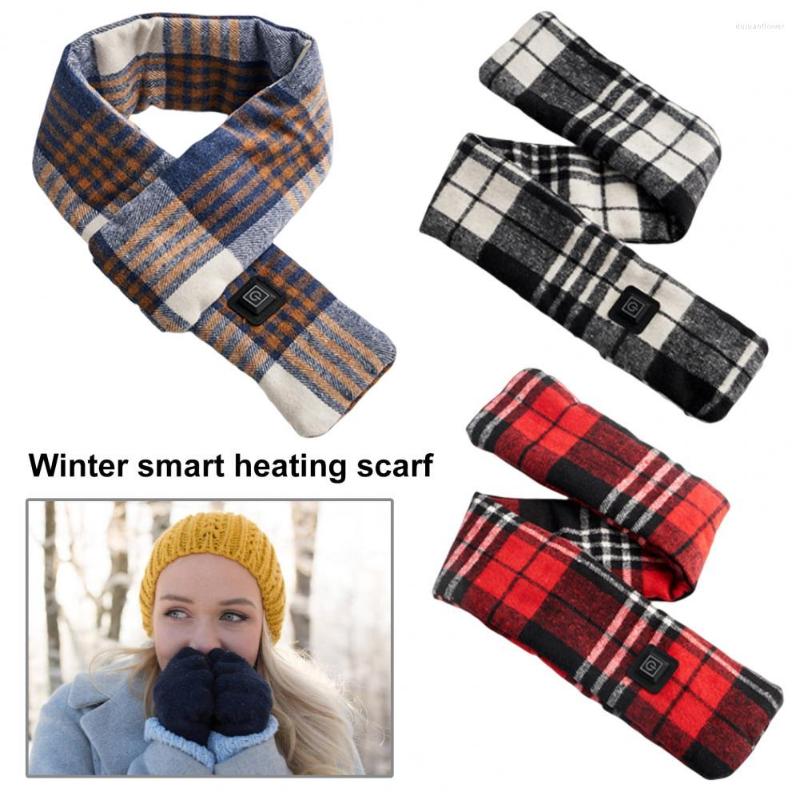 

Scarves USB Electric Scarf 3 Modes Plaid Quick Heating Soft Washable Safe Neck Shoulder Pain Relief Heated Wrap Pad