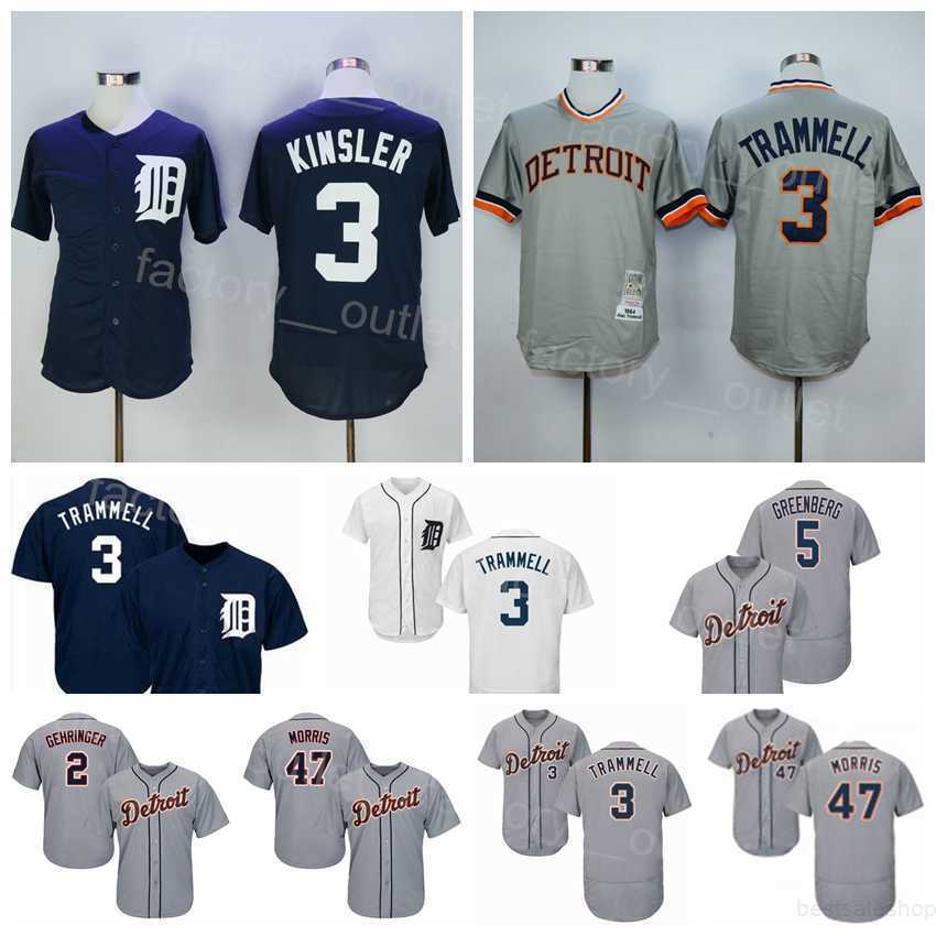 

Men Retro Baseball Throwback 3 Alan Trammell Jersey 1984 Vintage 60 Ty Cobb 2 Charlie Gehringer 5 Hank Greenberg 47 Jack Morris All Stitched Flexbase Retire Cool Base, White