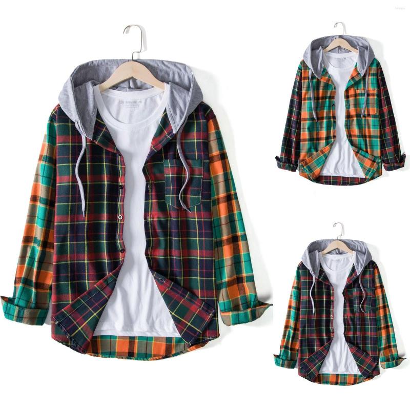 

Men's Casual Shirts Men Autumn And Winter Single Breasted Hooded Beach Long Sleeve Shirt Fitted Active Loose Tops 2022, Blue