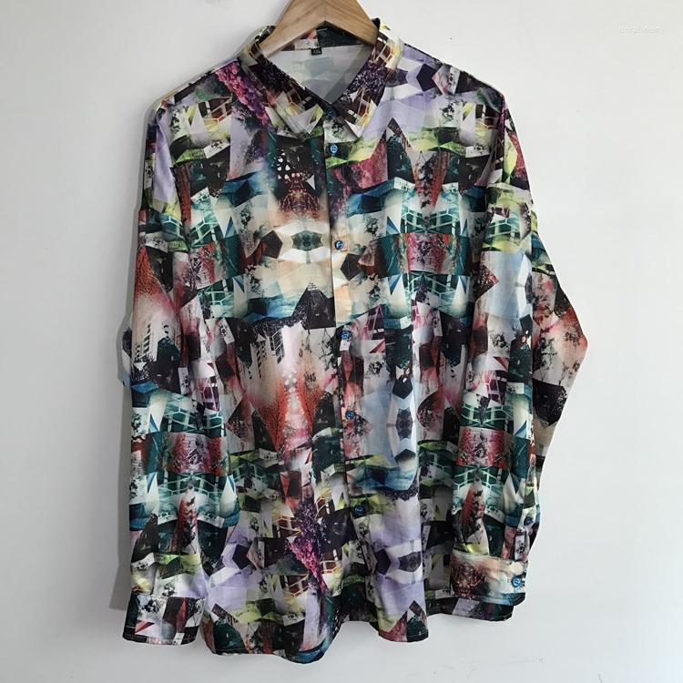 

Men's Casual Shirts WA10222 Fashion Men's 2022 Runway Luxury European Design Party Style Clothing, Picture shown