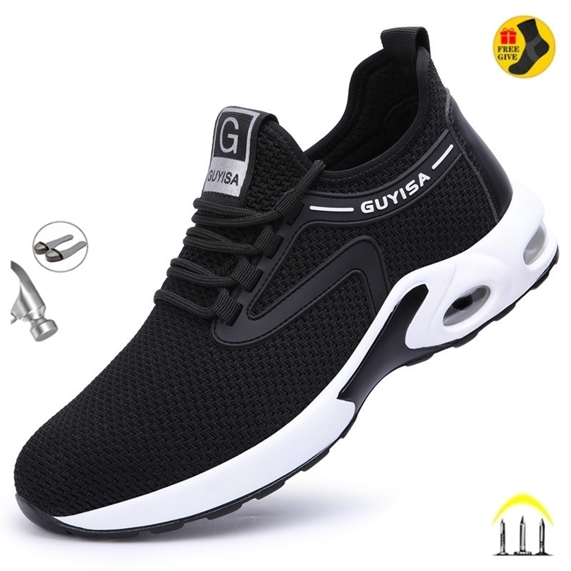 Bottes été hommes femmes chaussures de travail embout en acier sécurité norme européenne Antismash Anticrevaison Sport 221031
