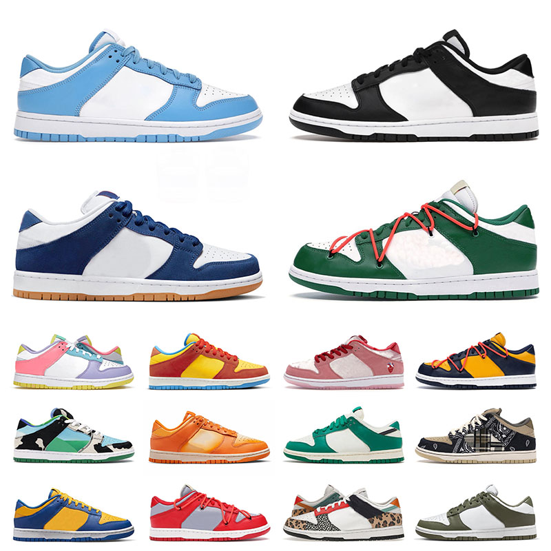 Designer de mode Low Mens Womens Luxury Casual Chaussures Bart Simpson Magma Orange Malachite Medium Olive LA Dodgers UCLA Disrupt Sports Baskets